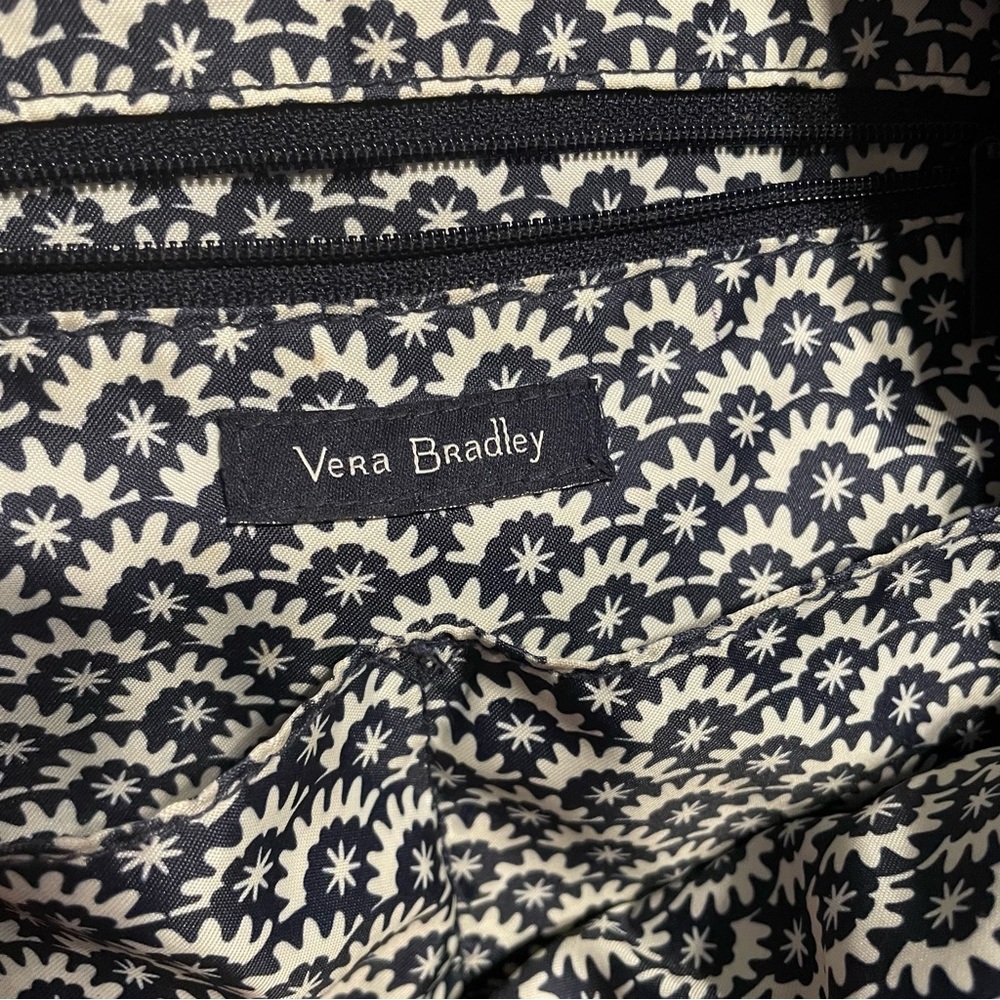 Vera Bradley Quilted Navy Velvet Backpack - Picture 9 of 13